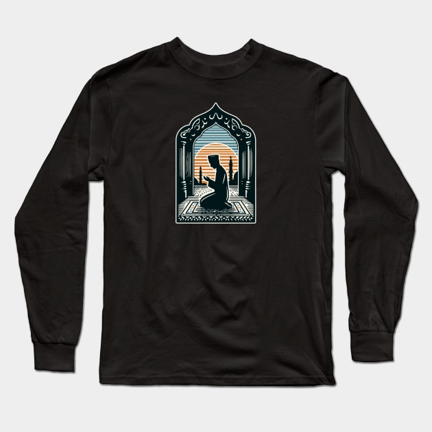 Muslims pray Long Sleeve T-Shirt by Yaydsign